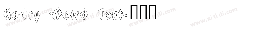 Kudry Weird Text字体转换